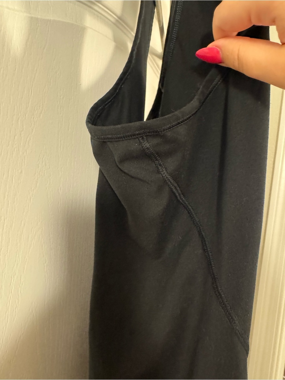 Athleta Black Scoop Neck Racerback Tank - Picture 3 of 7